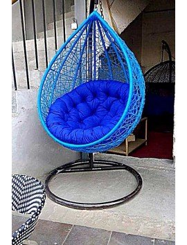 Single swing  dmosaic blue swing Iron, Nylon Large Swing