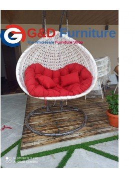 Double seater Swing Chair with Powder Coated Iron Stand