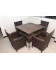 Furniture Outdoor Restaurant Table Set Dinning 4 person Coffee Shop Dining Table And Chair Sets 